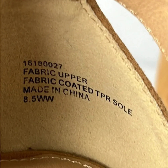 Torrid Platform Tapered Heel Sandal Adjustable Ankle Strap Brown Size 8.5WW - Picture 16 of 16